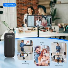 Load image into Gallery viewer, 2in1 K30 Wireless Lavalier Microphone For iPhone Android Phone Camera Audio Video 2 Clip-on Microphones For YouTube TikTok Live
