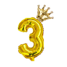 Load image into Gallery viewer, 2pcs 32inch Digit Foil Balloons Number Air Balloon happy  Birthday Party Decorations Kids toy ball Ans Decoracao Coroa
