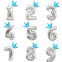 Load image into Gallery viewer, 2pcs 32inch Digit Foil Balloons Number Air Balloon happy  Birthday Party Decorations Kids toy ball Ans Decoracao Coroa
