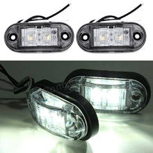 Load image into Gallery viewer, 2pcs LED  Side Marker Lights Clearance Car Trailer Caravan 12V Waterproof White E11 Bulb for Truck

