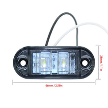 Load image into Gallery viewer, 2pcs LED  Side Marker Lights Clearance Car Trailer Caravan 12V Waterproof White E11 Bulb for Truck
