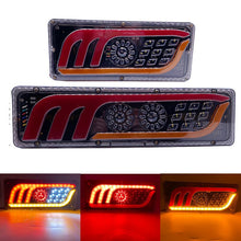 Load image into Gallery viewer, 2pcs LED Truck Tail Lights12V/24V  super bright Trailer Brake Lights Rear Dynamic Running Turn Signal Reverse Lamp Lorry Taillig
