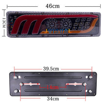 Load image into Gallery viewer, 2pcs LED Truck Tail Lights12V/24V  super bright Trailer Brake Lights Rear Dynamic Running Turn Signal Reverse Lamp Lorry Taillig
