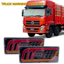Load image into Gallery viewer, 2pcs LED Truck Tail Lights12V/24V  super bright Trailer Brake Lights Rear Dynamic Running Turn Signal Reverse Lamp Lorry Taillig
