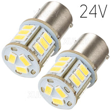 Load image into Gallery viewer, 2x 382 P21w 1156 Led Reverse White Ba15s Side Light Red Brake Tail 24V Bulbs 246 149 R5W R10W Truck HGV Campers Interior Lights
