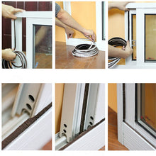 Load image into Gallery viewer, 3/5Meters Adhesive strip doors and Windows sealing strip toilet window glass bathroom home warm wind door insulation pad
