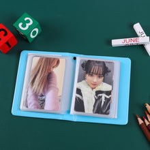 Load image into Gallery viewer, 3 Inch 40 Pockets Kawaii Photocard Holder Keychain Kpop Card Binder Photocards Live Instax Mini Photo Album for Slides Scrapbook
