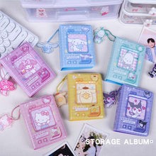 Load image into Gallery viewer, 3 Inch 40 Pockets Kawaii Photocard Holder Keychain Kpop Card Binder Photocards Live Instax Mini Photo Album for Slides Scrapbook

