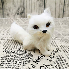 Load image into Gallery viewer, 3 Styles Mini Squatting Fox Model Cute Simulation Brown Fox Home Decoration Wedding Birthday Gift Plush Figures Craft Miniatures
