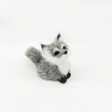 Load image into Gallery viewer, 3 Styles Mini Squatting Fox Model Cute Simulation Brown Fox Home Decoration Wedding Birthday Gift Plush Figures Craft Miniatures
