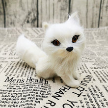 Load image into Gallery viewer, 3 Styles Mini Squatting Fox Model Cute Simulation Brown Fox Home Decoration Wedding Birthday Gift Plush Figures Craft Miniatures
