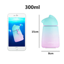 Load image into Gallery viewer, 300ml Gradient Cat Modelling Vacuum Flasks Travel Shopping Coffee Mug Stainless steel304 Bottle Lady Portable Thermos Cup
