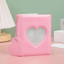 Load image into Gallery viewer, 32 Pockets Candy Color Hollow Photo Album 3 Inch Card Holder With Hanging Chain Photocard Holder Binder Photocards Collect Book
