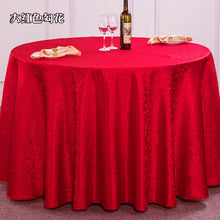 Load image into Gallery viewer, Hotel Wedding Tablecloth Restaurant Ding Room round Table Crocheted Tablecloth round Morning Glory Table Cloth
