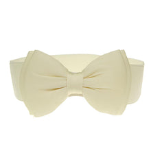 Load image into Gallery viewer, Women Fashion Bowknot Waistband Wide Elastic Stretch Waist Belt

