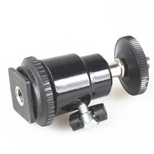 Load image into Gallery viewer, 360 Degree Ball Heads Swivel Mini Hotshoe Bracket with Coldshoe Adapter for DSLR Camera Tripod 1/4
