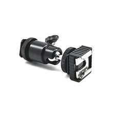 Load image into Gallery viewer, 360 Degree Ball Heads Swivel Mini Hotshoe Bracket with Coldshoe Adapter for DSLR Camera Tripod 1/4
