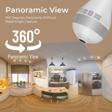 Load image into Gallery viewer, 360 ° Fisheye Draadloze Panoramisch Wifi Camera 3/5MP Home Security Ip Camera Verlichting Nachtzicht Twee Audio Licht lamp Wifi Camera
