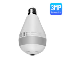 Load image into Gallery viewer, 360 ° Fisheye Draadloze Panoramisch Wifi Camera 3/5MP Home Security Ip Camera Verlichting Nachtzicht Twee Audio Licht lamp Wifi Camera
