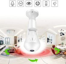 Load image into Gallery viewer, 360 Wifi Panorama Camera Lamp 3MP Panoramisch Night Vision Two Way Audio Home Security Video Surveillance Fisheye Lamp Wifi Camera
