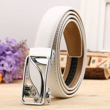 Load image into Gallery viewer, Women's Leather Belt Casual Versatile Double-Sided Two-Layer Lychee Pattern Comfort Click Belt
