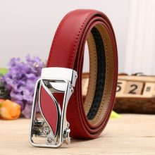 Load image into Gallery viewer, Women's Leather Belt Casual Versatile Double-Sided Two-Layer Lychee Pattern Comfort Click Belt

