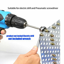 Load image into Gallery viewer, 36Pcs Nuts Riveter Tool Mandrel Hand Rivet Nut Gun Head Iron Galvanized Aluminum Alloy Stainlesssteel Nut M3 M4 M5 M6 M8 M10
