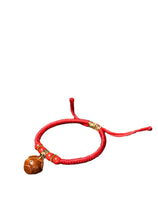 Load image into Gallery viewer, Baby Baby Red Rope Walnut Carved Cabas Pig Auditory ossicle Bracelet Red Rope Bracelet
