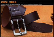 Load image into Gallery viewer, Men's Leather Belt Genuine Leather Creative Style Belt Belt Pin Buckle Belt
