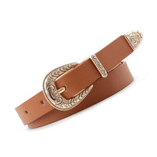 Load image into Gallery viewer, Women Retro Style Casual All Match Thin Metal Buckle Waist Belt

