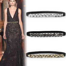 Load image into Gallery viewer, Exquisite Women's Elastic Belt Elastic Dress Thin Belt
