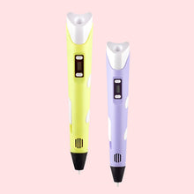 Load image into Gallery viewer, 3D Pen 3D DIY Drawing Pen With LCD Screen Compatible PLA Filament Toys Safe 3D Pen for Children Kids Christmas Birthdy Gift
