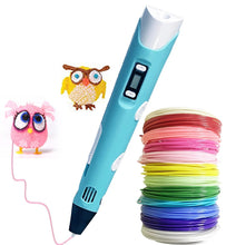 Load image into Gallery viewer, 3D Pen DIY 3D Printer Pen Drawing Pens 3d Printing Best for Kids With ABS Filament 1.75mm Christmas Birthday Gift Kids Toy
