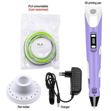 Load image into Gallery viewer, 3D Pen DIY 3D Printer Pen Drawing Pens 3d Printing Best for Kids With ABS Filament 1.75mm Christmas Birthday Gift Kids Toy
