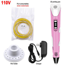 Load image into Gallery viewer, 3D Pen DIY 3D Printer Pen Drawing Pens 3d Printing Best for Kids With ABS Filament 1.75mm Christmas Birthday Gift Kids Toy
