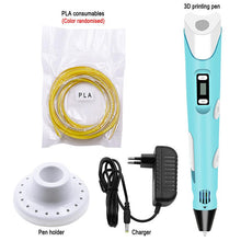 Load image into Gallery viewer, 3D Pen DIY 3D Printer Pen Drawing Pens 3d Printing Best for Kids With ABS Filament 1.75mm Christmas Birthday Gift Kids Toy

