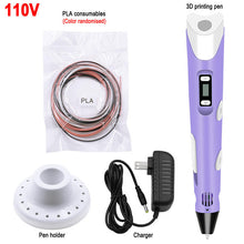 Load image into Gallery viewer, 3D Pen DIY 3D Printer Pen Drawing Pens 3d Printing Best for Kids With ABS Filament 1.75mm Christmas Birthday Gift Kids Toy
