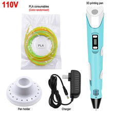 Load image into Gallery viewer, 3D Pen DIY 3D Printer Pen Drawing Pens 3d Printing Best for Kids With ABS Filament 1.75mm Christmas Birthday Gift Kids Toy
