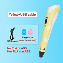 Load image into Gallery viewer, 3D Pen DIY Drawing Pen With LCD Screen Compatible PLA Filament Toys Safe Paiting for Children Kids Christmas Birthday Gift
