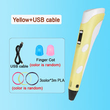 Load image into Gallery viewer, 3D Pen DIY Drawing Pen With LCD Screen Compatible PLA Filament Toys Safe Paiting for Children Kids Christmas Birthday Gift
