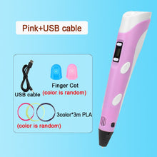 Load image into Gallery viewer, 3D Pen DIY Drawing Pen With LCD Screen Compatible PLA Filament Toys Safe Paiting for Children Kids Christmas Birthday Gift
