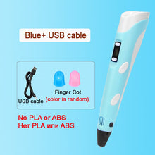 Load image into Gallery viewer, 3D Pen DIY Drawing Pen With LCD Screen Compatible PLA Filament Toys Safe Paiting for Children Kids Christmas Birthday Gift
