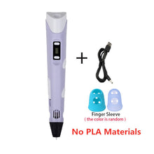 Load image into Gallery viewer, 3D Pen Kids DIY Printer Pen Children Drawing Pens With LCD Screen PLA Filament 1.75mm Printing Birthday Christmas Gift For Kids
