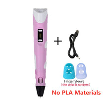 Load image into Gallery viewer, 3D Pen Kids DIY Printer Pen Children Drawing Pens With LCD Screen PLA Filament 1.75mm Printing Birthday Christmas Gift For Kids
