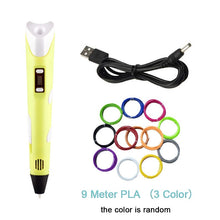 Load image into Gallery viewer, 3D Pen Kids Drawing Set 3D Printer Pen with USB RP800A  PLA  ABS Filament DIY Toys Birthday Gift Drawing Pen 3D Printing Pen
