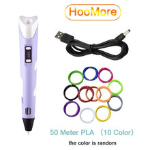 Load image into Gallery viewer, 3D Pen Kids Drawing Set 3D Printer Pen with USB RP800A  PLA  ABS Filament DIY Toys Birthday Gift Drawing Pen 3D Printing Pen
