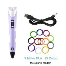 Load image into Gallery viewer, 3D Pen Kids Drawing Set 3D Printer Pen with USB RP800A  PLA  ABS Filament DIY Toys Birthday Gift Drawing Pen 3D Printing Pen
