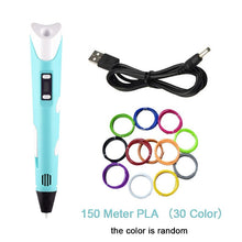 Load image into Gallery viewer, 3D Pen Kids Drawing Set 3D Printer Pen with USB RP800A  PLA  ABS Filament DIY Toys Birthday Gift Drawing Pen 3D Printing Pen
