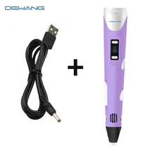 Load image into Gallery viewer, 3D Pen Kids Drawing Set 3D Printer Pen with USB RP800A  PLA  ABS Filament DIY Toys Birthday Gift Drawing Pen 3D Printing Pen
