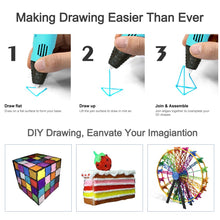 Load image into Gallery viewer, 3D Pen Kids Drawing Set 3D Printer Pen with USB RP800A  PLA  ABS Filament DIY Toys Birthday Gift Drawing Pen 3D Printing Pen
